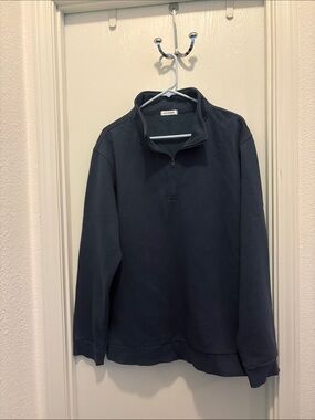 Men's Quarter-Zip Pullover Sweatshirt - Navy